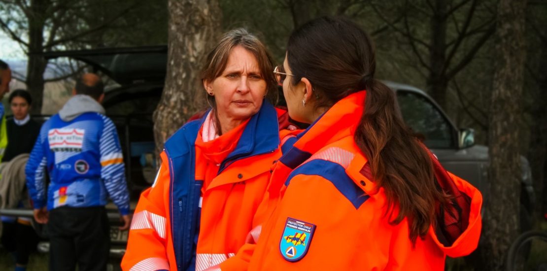 alt = La Protection Civile mobilisée le 9 février dernier dans la commune de Thuir lors du XC Olympique