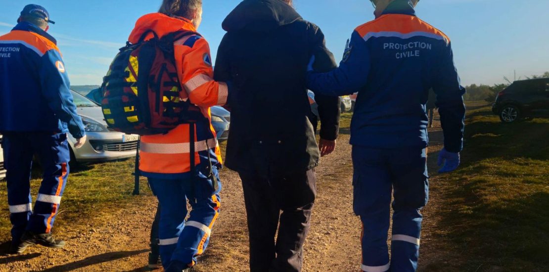 alt = la protection civile du 66 en renfort à l'Aveyron